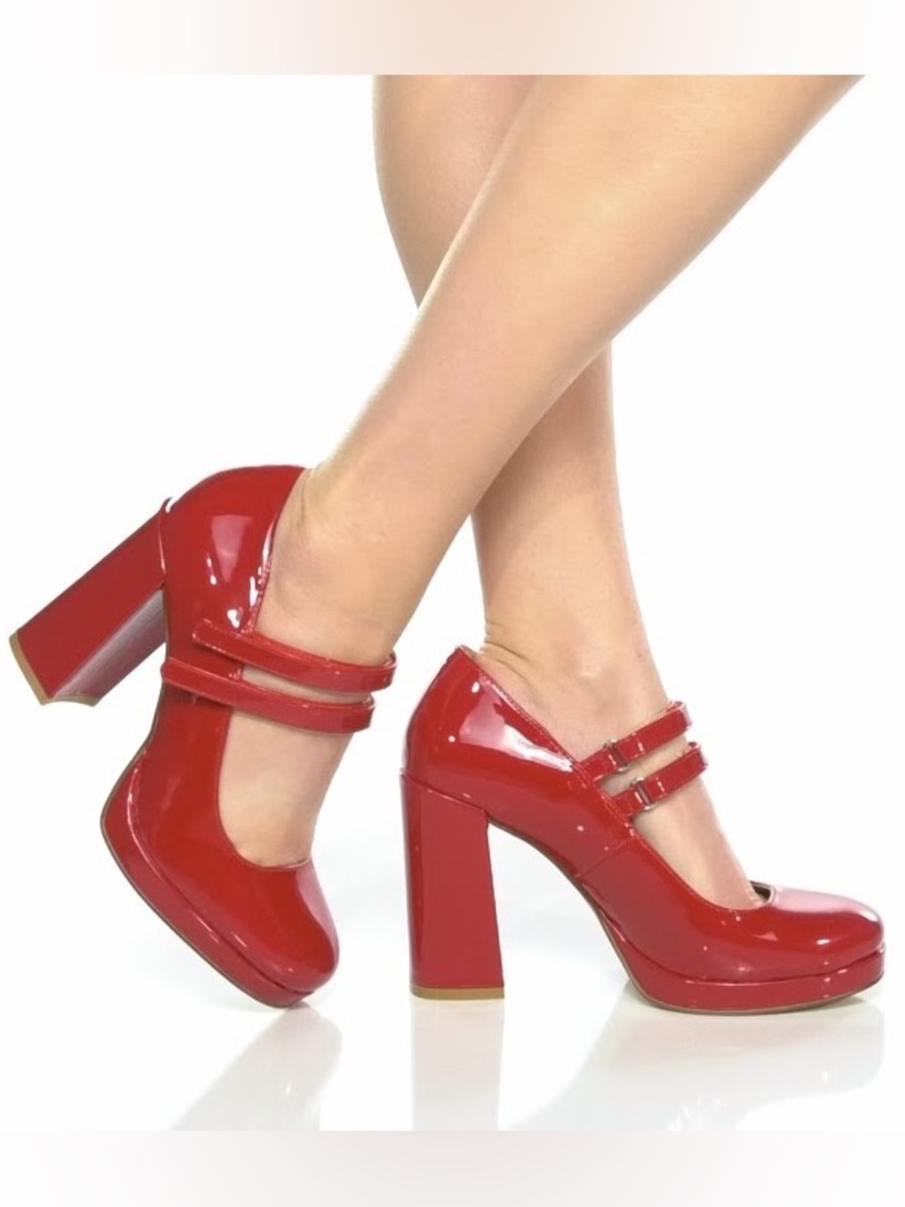 Limelight Lola Red Patent Mary Jane Pumps